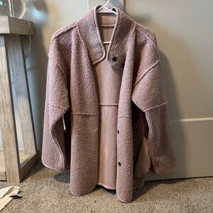Cozy Pink Sherpa Jacket